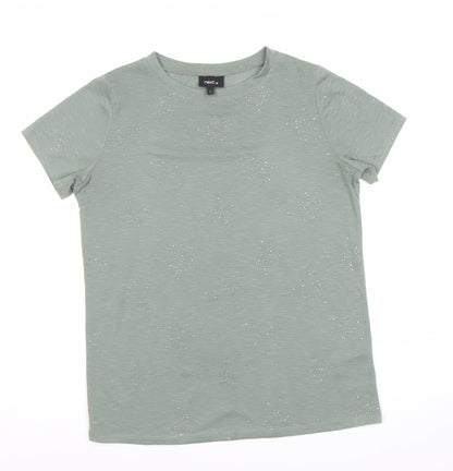 Womens UK Size 6 NEXT Green Basic T-Shirt