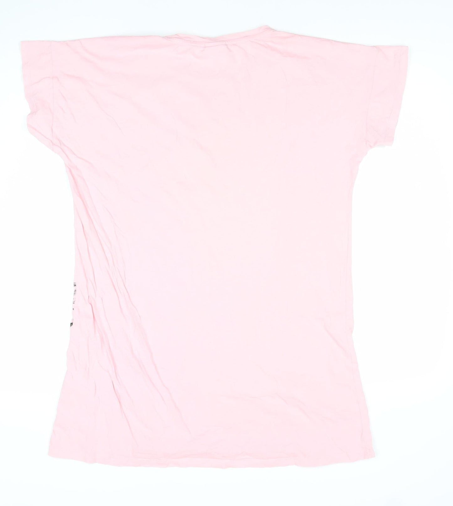 Disney Women Pink Minnie Mouse Nightshirt M Cotton Short Sleeve