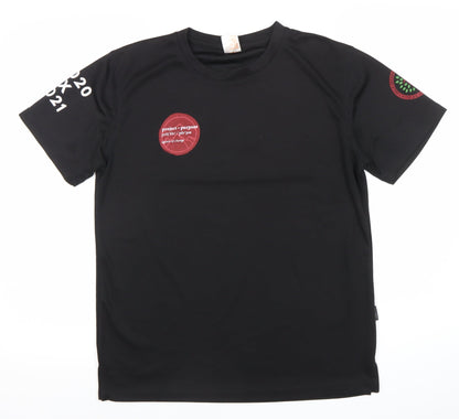 Oren Men’s Black M Graphic Print Crew Neck Short Sleeve T-Shirt