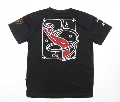 Oren Men’s Black M Graphic Print Crew Neck Short Sleeve T-Shirt
