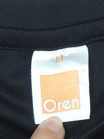 Oren Men’s Black M Graphic Print Crew Neck Short Sleeve T-Shirt