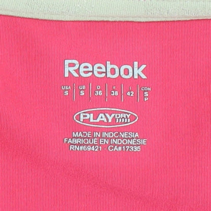 Reebok Women’s Pink Slim Fit V-Neck Tank Top S Activewear