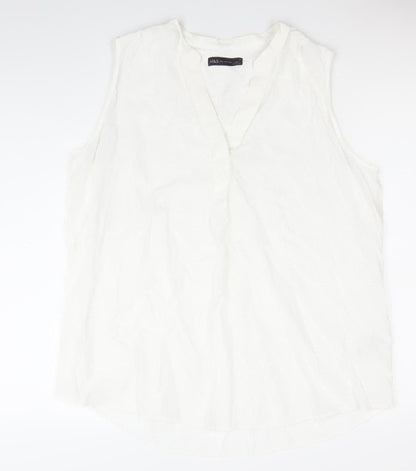 Womens UK Size 18 Marks and Spencer White Basic Blouse