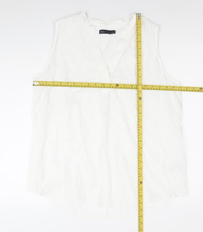 Womens UK Size 18 Marks and Spencer White Basic Blouse