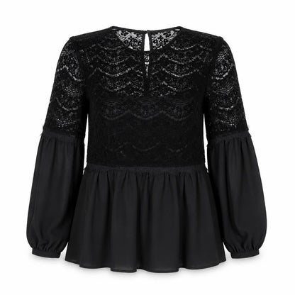 Womens UK Size 8 Marks and Spencer Black Tunic Blouse