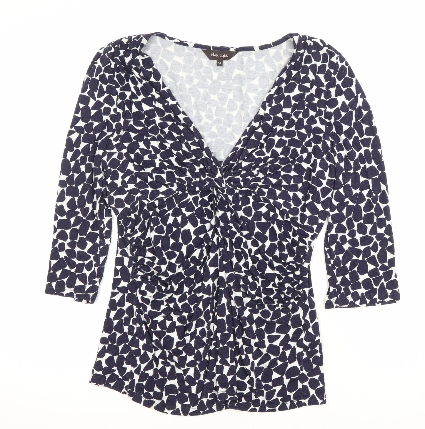 Womens UK Size 14 Phase Eight Blue Tunic Blouse