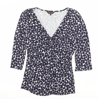 Womens UK Size 14 Phase Eight Blue Tunic Blouse