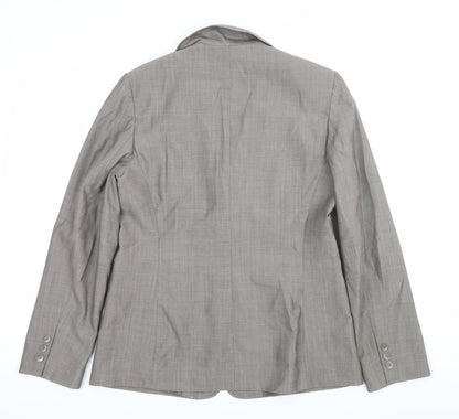 Gerard Darel Womens Grey Wool Workwear Suit Jacket Size 12
