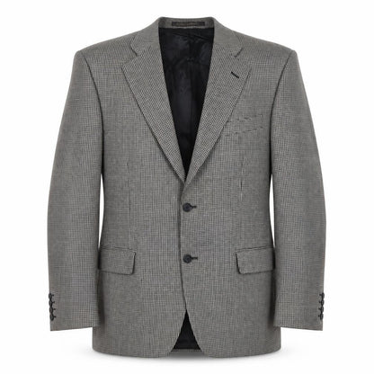Marks and Spencer Men Black & White Checked Wool Blazer Jacket 40R