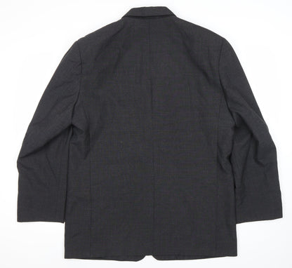 Modern Classics Men's Grey Wool Blend Blazer Jacket Size 42 Regular