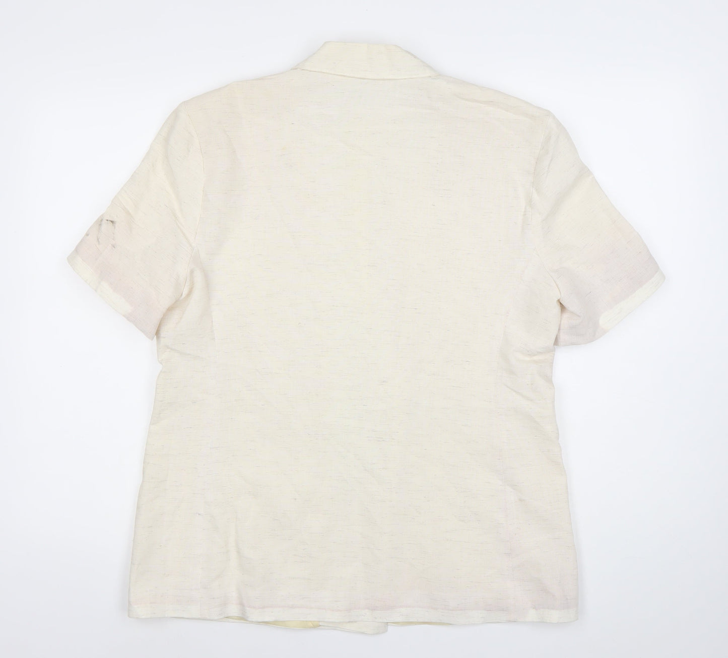 Simply French Women’s Ivory Double-Breasted Blazer UK 16