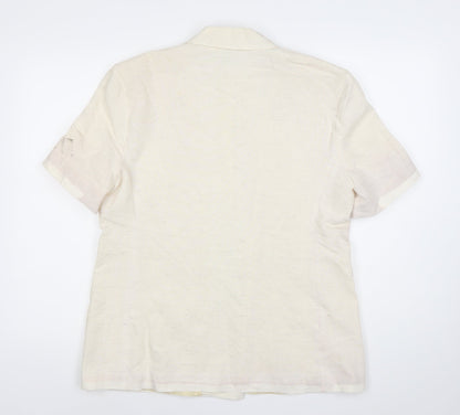 Simply French Women’s Ivory Double-Breasted Blazer UK 16