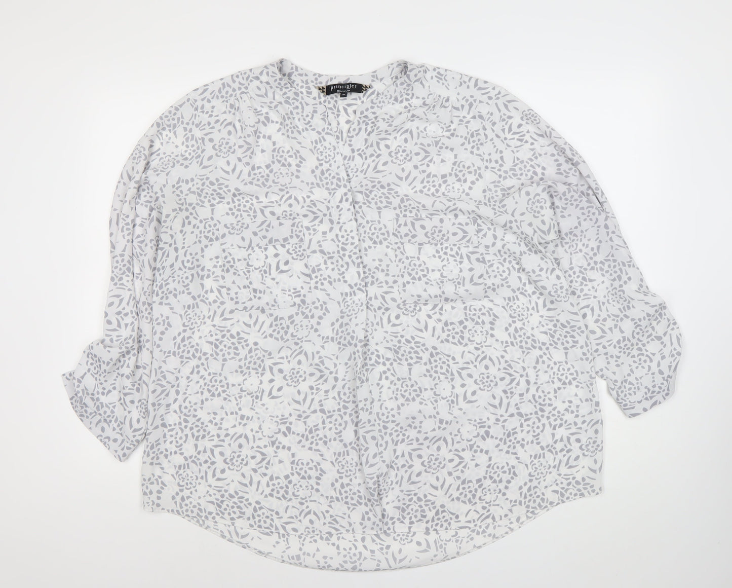 Womens UK Size 18 Principles by Ben de Lisi White Tunic Blouse