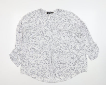Womens UK Size 18 Principles by Ben de Lisi White Tunic Blouse