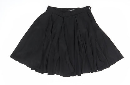American Apparel Women’s Black Flare Knee Length Skirt Size S Polyester