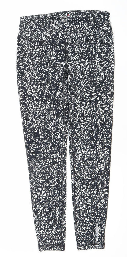 Reebok Women’s Black Speedwick Leggings Size S Slim Fit Gym Yoga