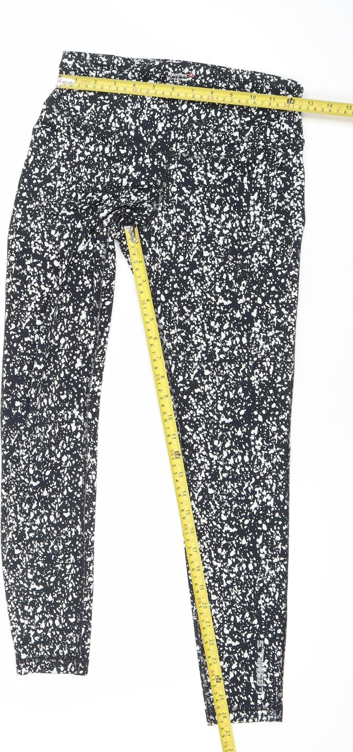 Reebok Women’s Black Speedwick Leggings Size S Slim Fit Gym Yoga