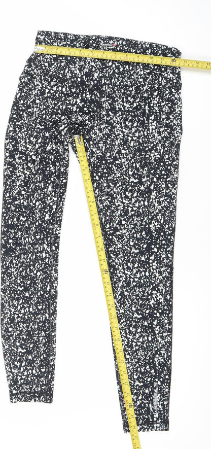 Reebok Women’s Black Speedwick Leggings Size S Slim Fit Gym Yoga