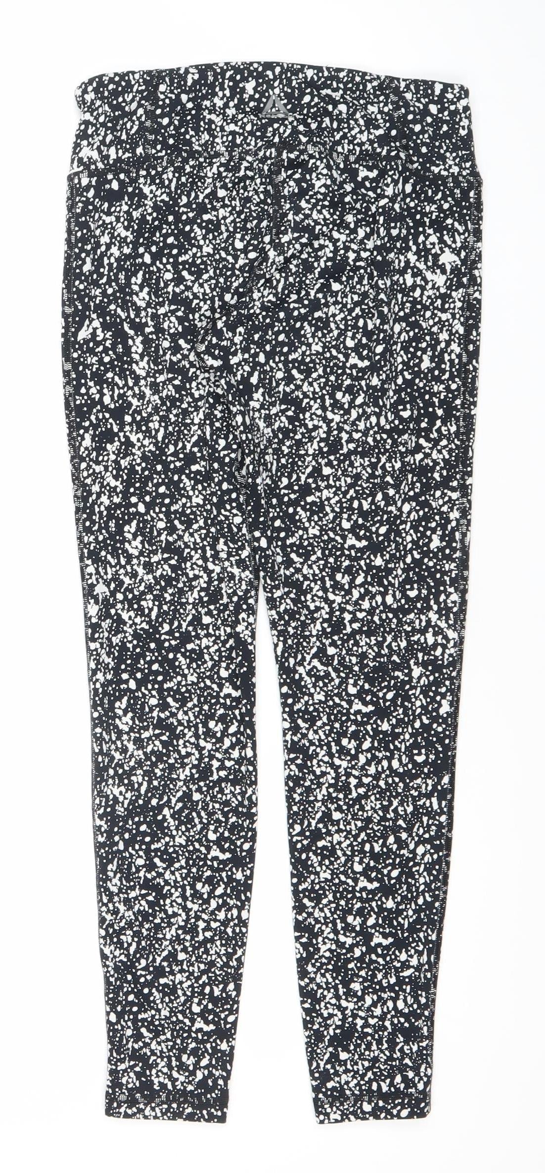 Reebok Women’s Black Speedwick Leggings Size S Slim Fit Gym Yoga