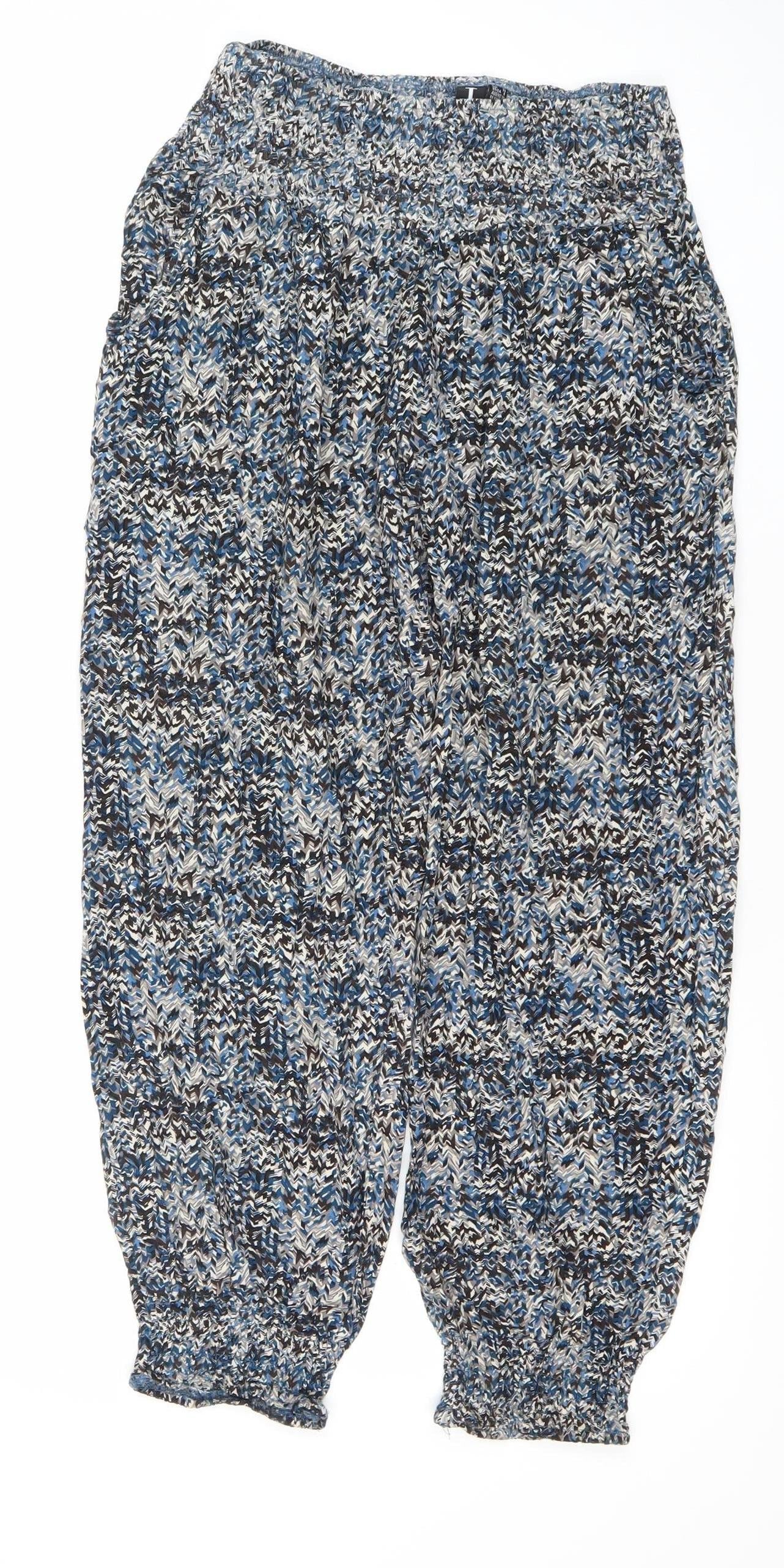 Label London Women’s Multicoloured Harem Trousers Size 10