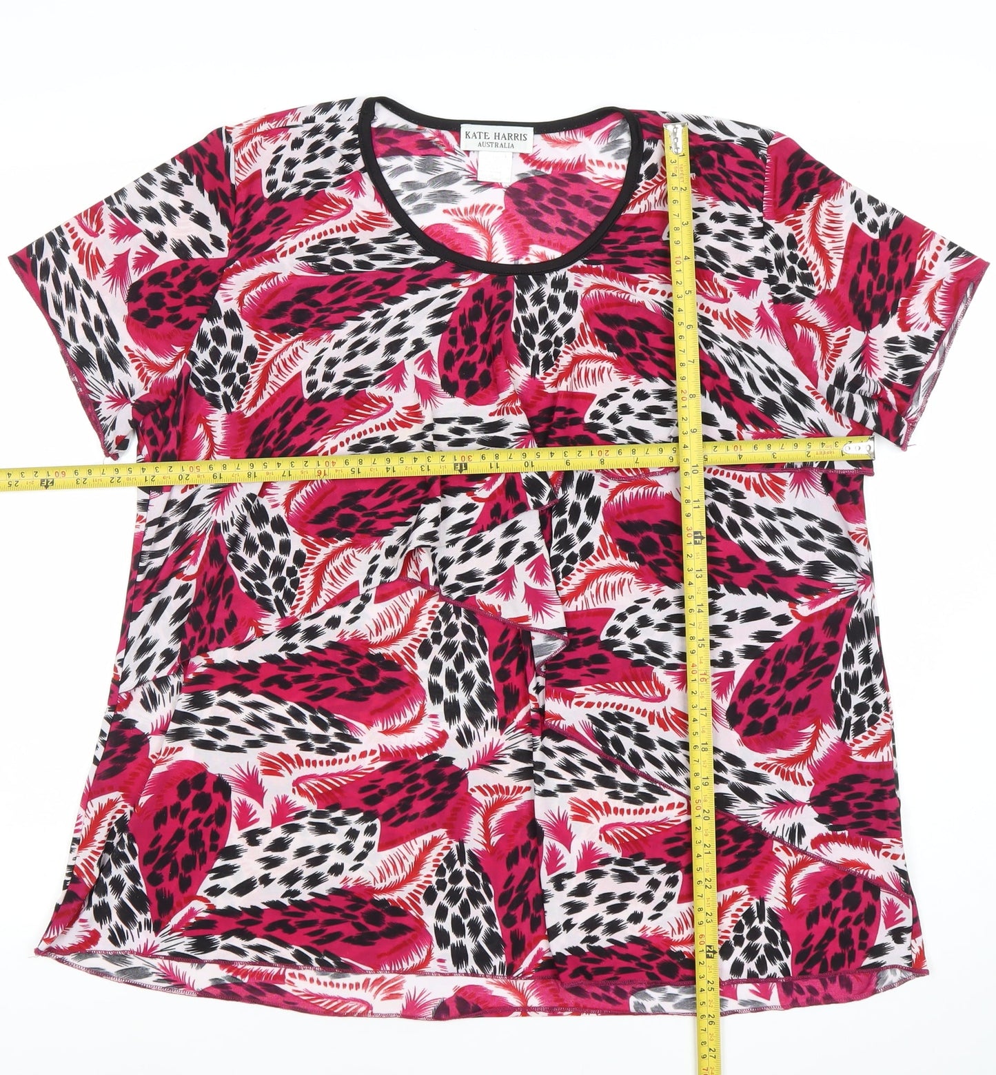 Kate Harris Womens Multicoloured Animal Print T-Shirt Size 18