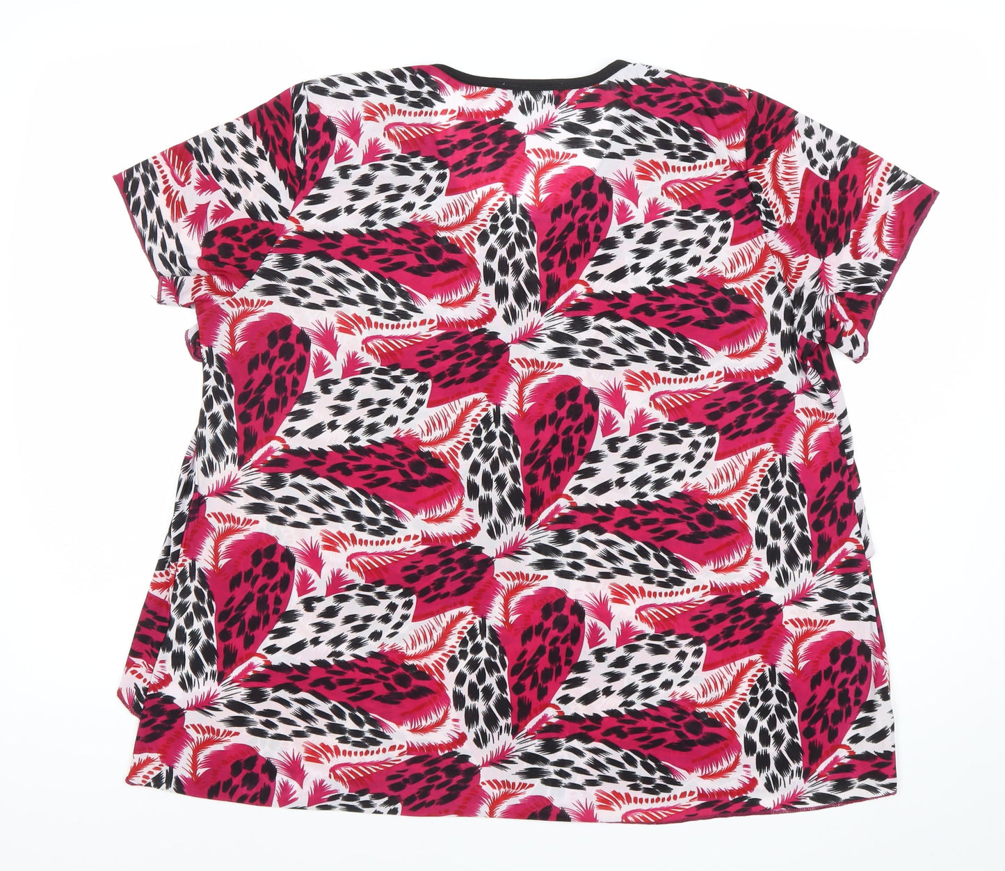 Kate Harris Womens Multicoloured Animal Print T-Shirt Size 18