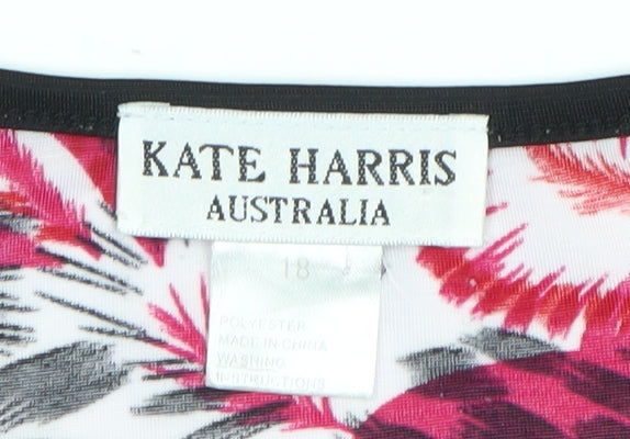 Kate Harris Womens Multicoloured Animal Print T-Shirt Size 18
