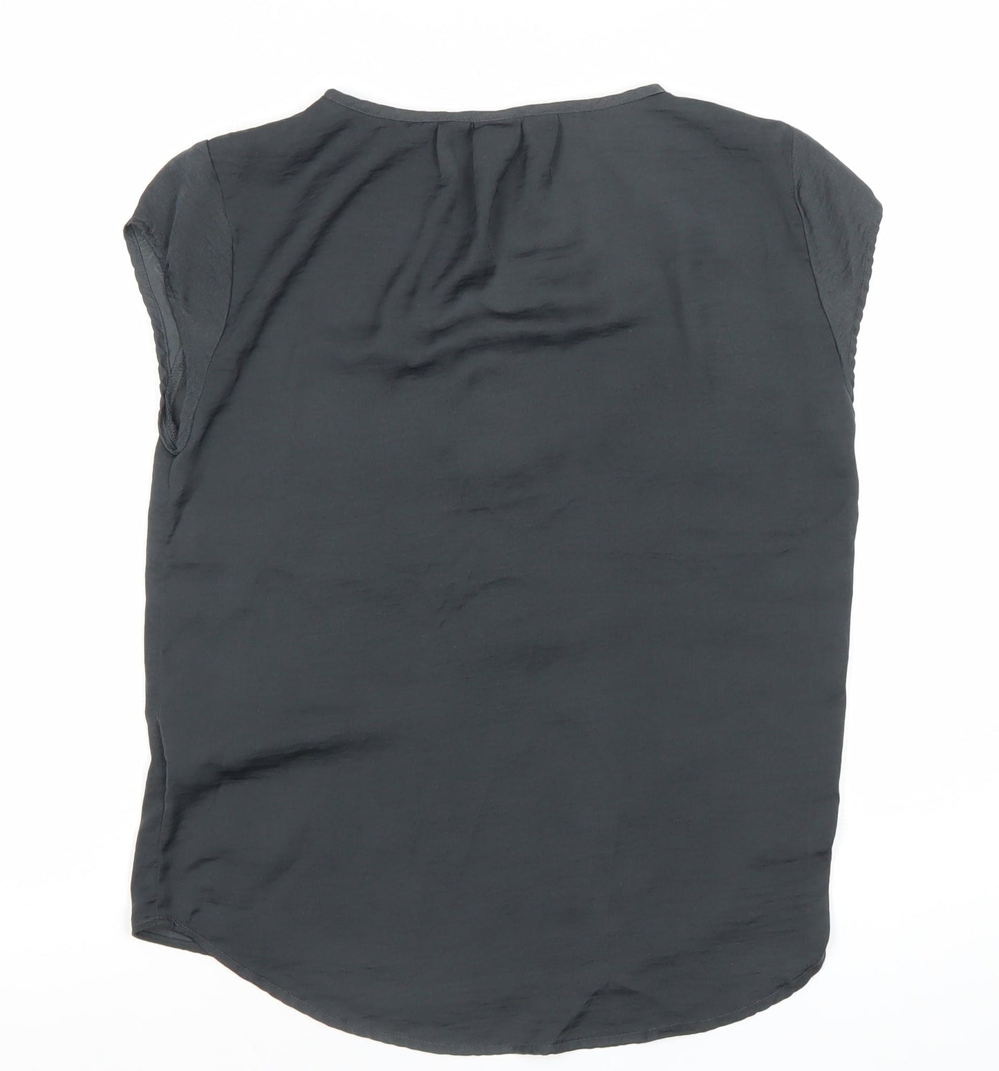 Womens UK Size 6 H&M Black Basic Blouse
