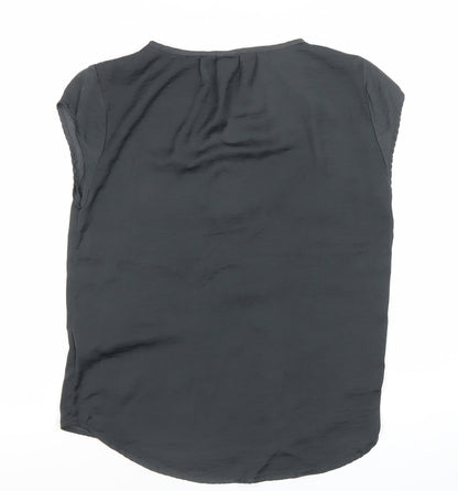 Womens UK Size 6 H&M Black Basic Blouse