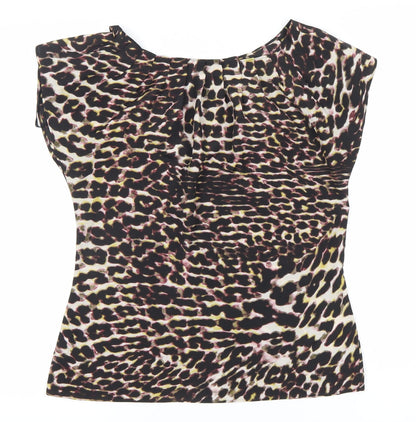 Coast Womens Multicoloured Animal Print Blouse Size 10