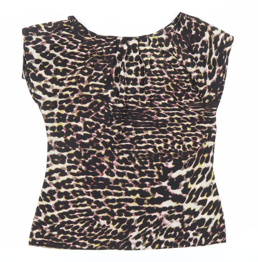 Coast Womens Multicoloured Animal Print Blouse Size 10