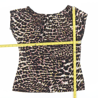Coast Womens Multicoloured Animal Print Blouse Size 10