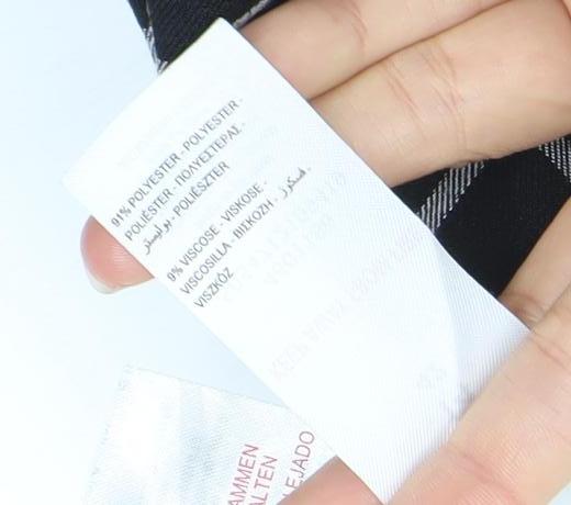 Peacocks Womens Black Check Pencil Skirt Size 14 Knee Length