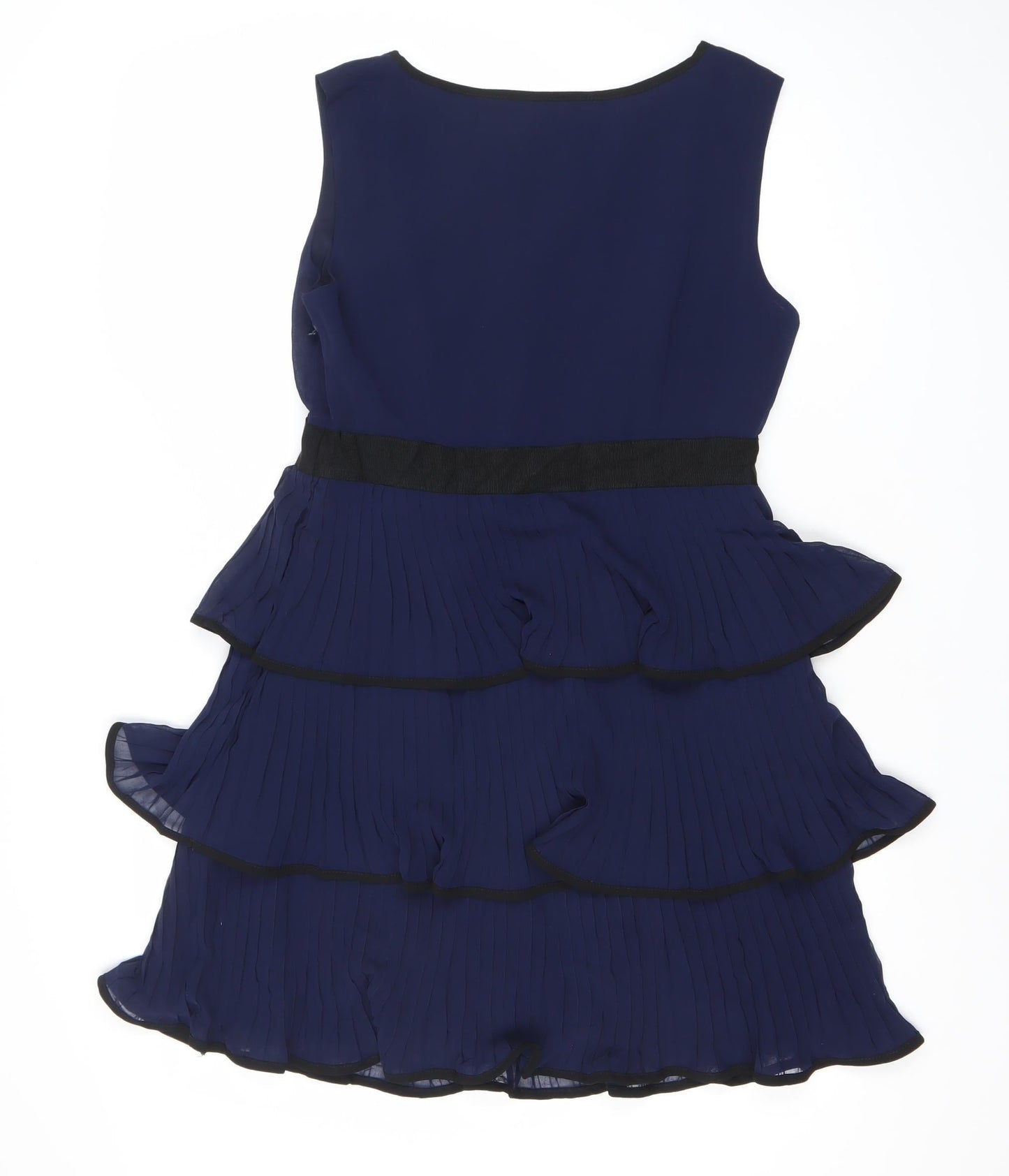 Aftershock London Women’s Blue Pleated Fit & Flare Dress Size 10
