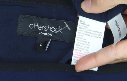 Aftershock London Women’s Blue Pleated Fit & Flare Dress Size 10