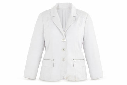 B.D.G. Dutch Womens White Blazer Jacket Size M Single Breasted