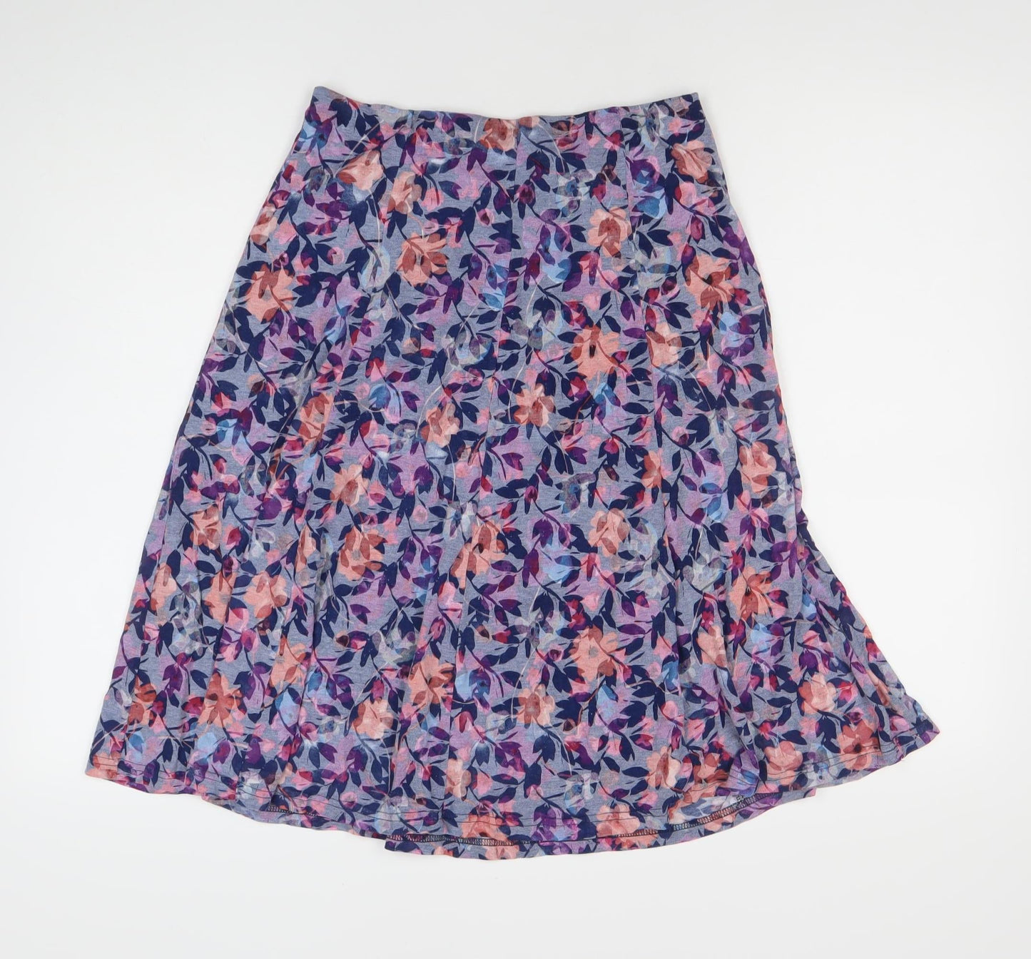 Honor Millburn Womens Multicoloured Floral A-Line Midi Skirt Size 10