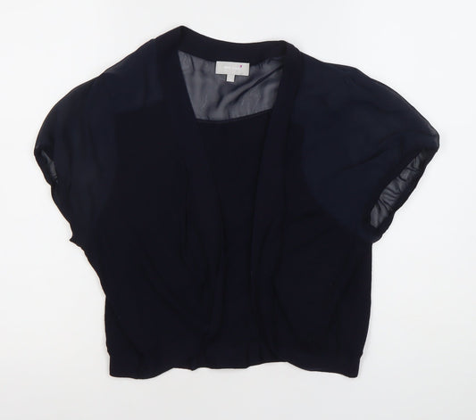 Womens UK Size 18 Marks and Spencer Black Cropped Blouse