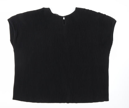 Womens UK Size 10 Marks and Spencer Black Basic Blouse