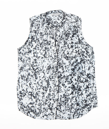 Womens UK Size 10 H&M Multicoloured Basic Button-Up