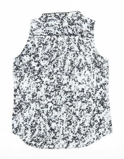 Womens UK Size 10 H&M Multicoloured Basic Button-Up