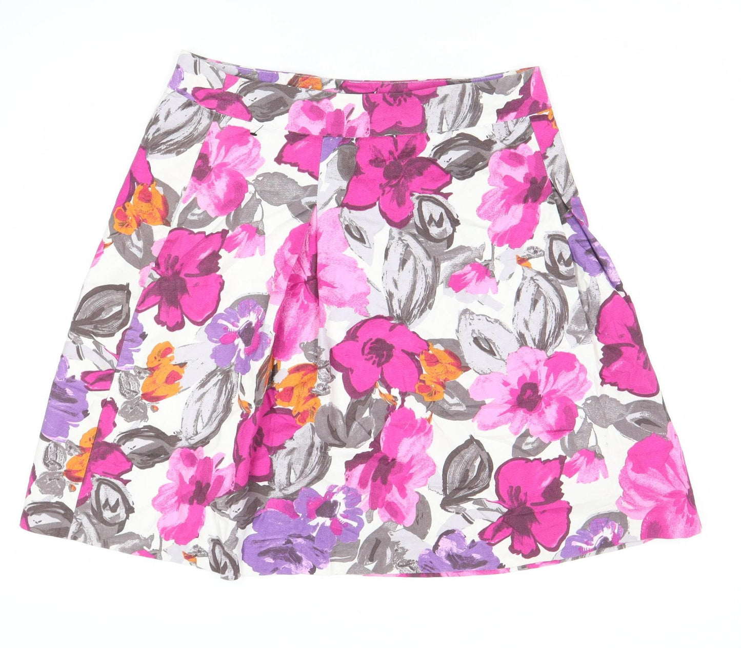 H&M Women’s Multicoloured Floral A-Line Skirt Size 16