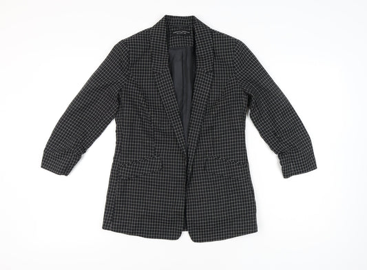 Dorothy Perkins Women’s Black Check Blazer UK 8 Tailored Jacket