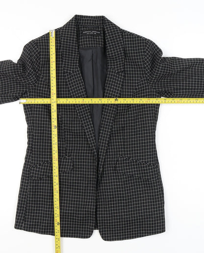 Dorothy Perkins Women’s Black Check Blazer UK 8 Tailored Jacket