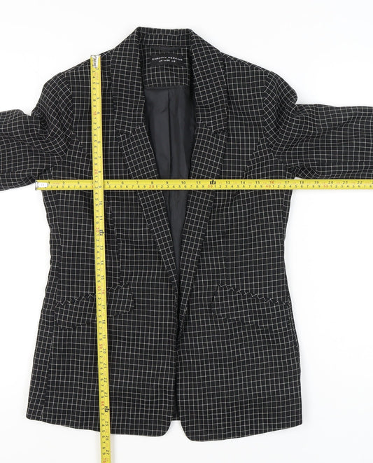 Dorothy Perkins Women’s Black Check Blazer UK 8 Tailored Jacket
