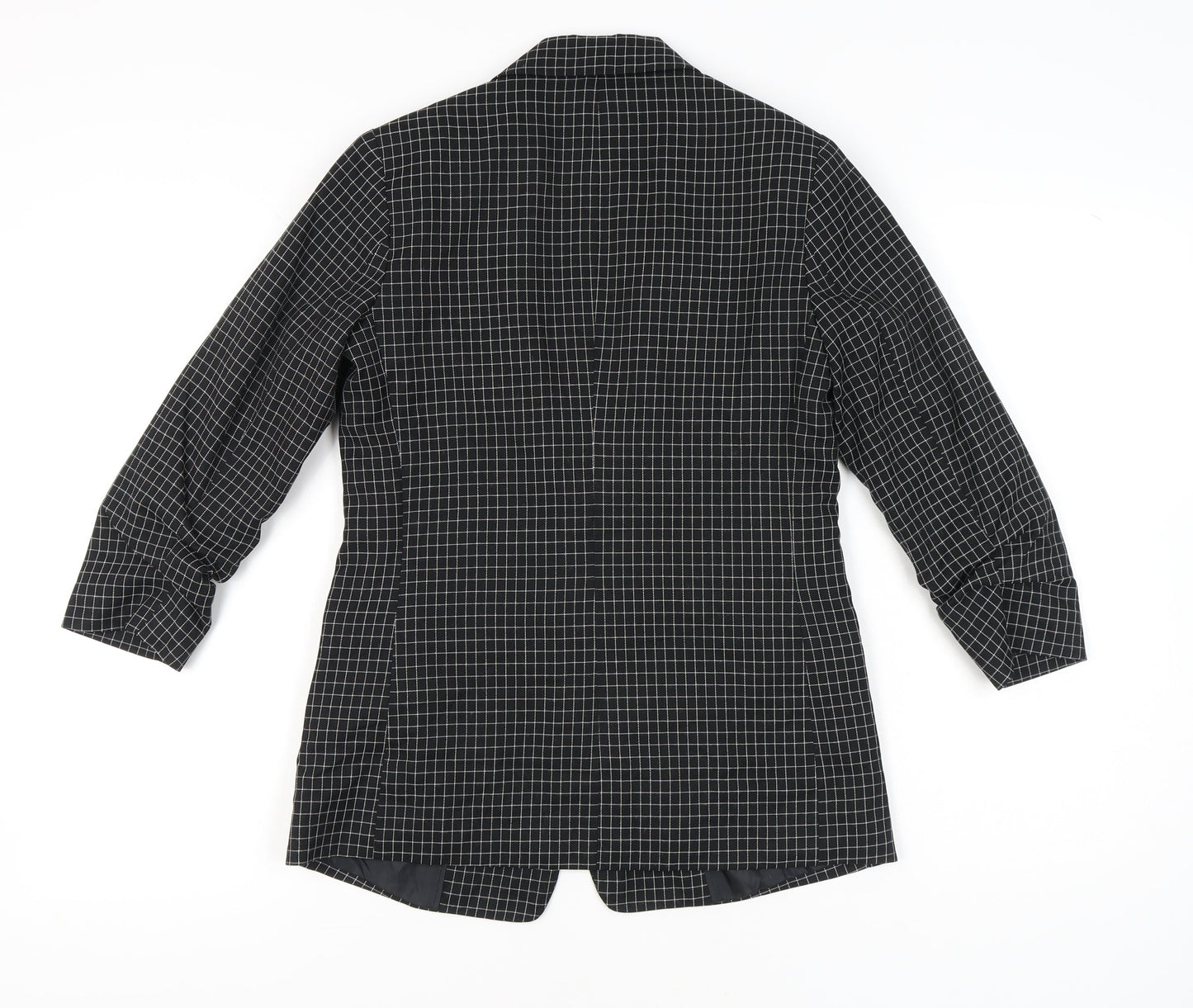 Dorothy Perkins Women’s Black Check Blazer UK 8 Tailored Jacket