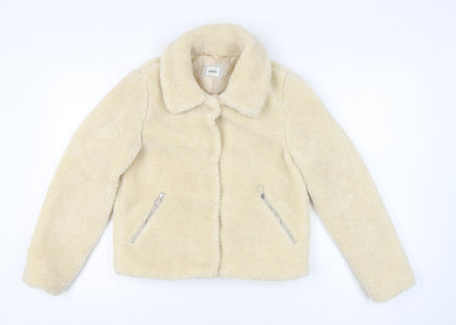 Womens UK Size S Pimkie Beige Basic Jacket