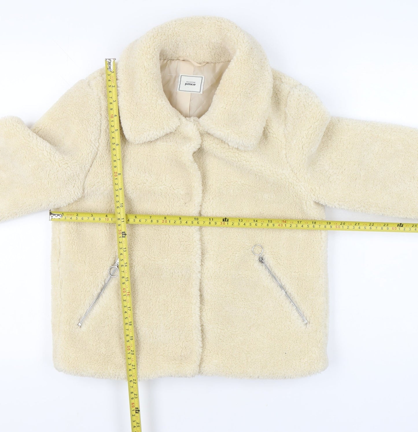 Womens UK Size S Pimkie Beige Basic Jacket