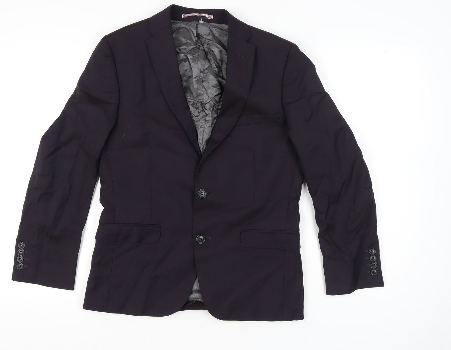 Mens UK Size 38 Ben Sherman Regular Blue Suit Jacket