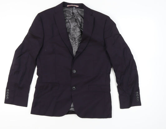 Mens UK Size 38 Ben Sherman Regular Blue Suit Jacket